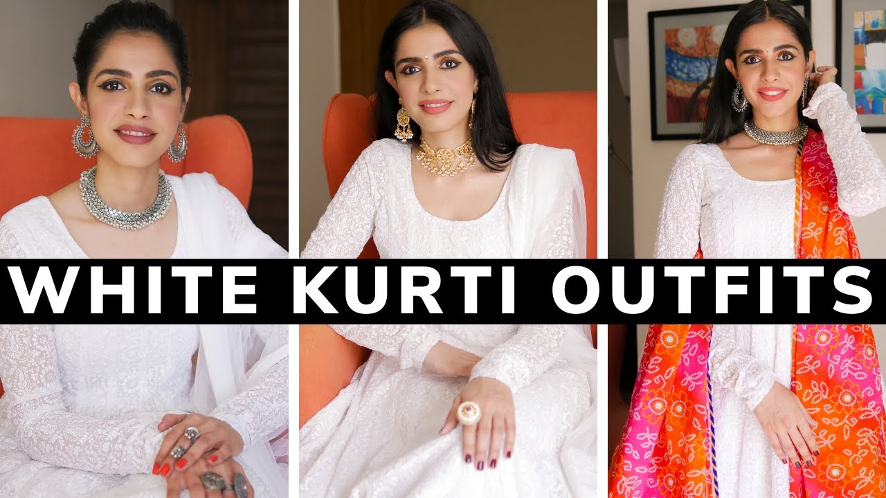 25 Stylish Models of White Kurti Designs for Every Occasion